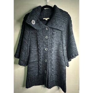 Carolyn Taylor Women's M Blue  Sweater Knit Cozy academia y2k back to school y2k